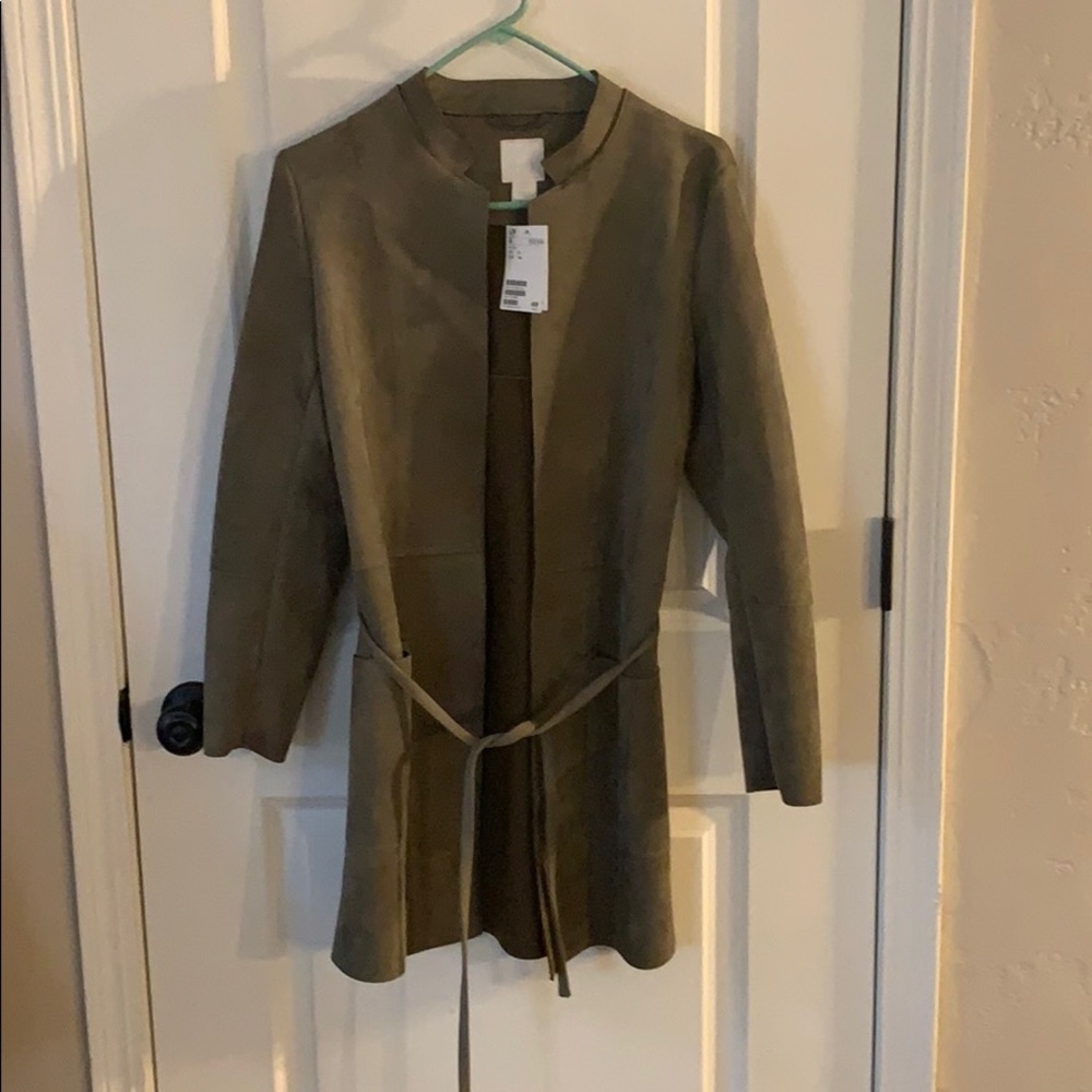 Green suede jacket